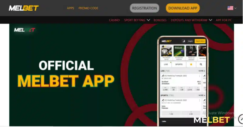 Melbet online betting app