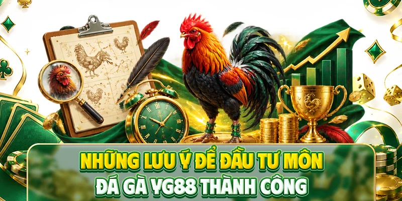 Những lưu ý để đầu tư môn đá gà YG88 thành công